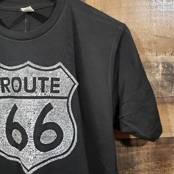 LA Pop NWT major cities along Route 66 graphic short sleeve tshirt men's sz L - Picture 3 of 8